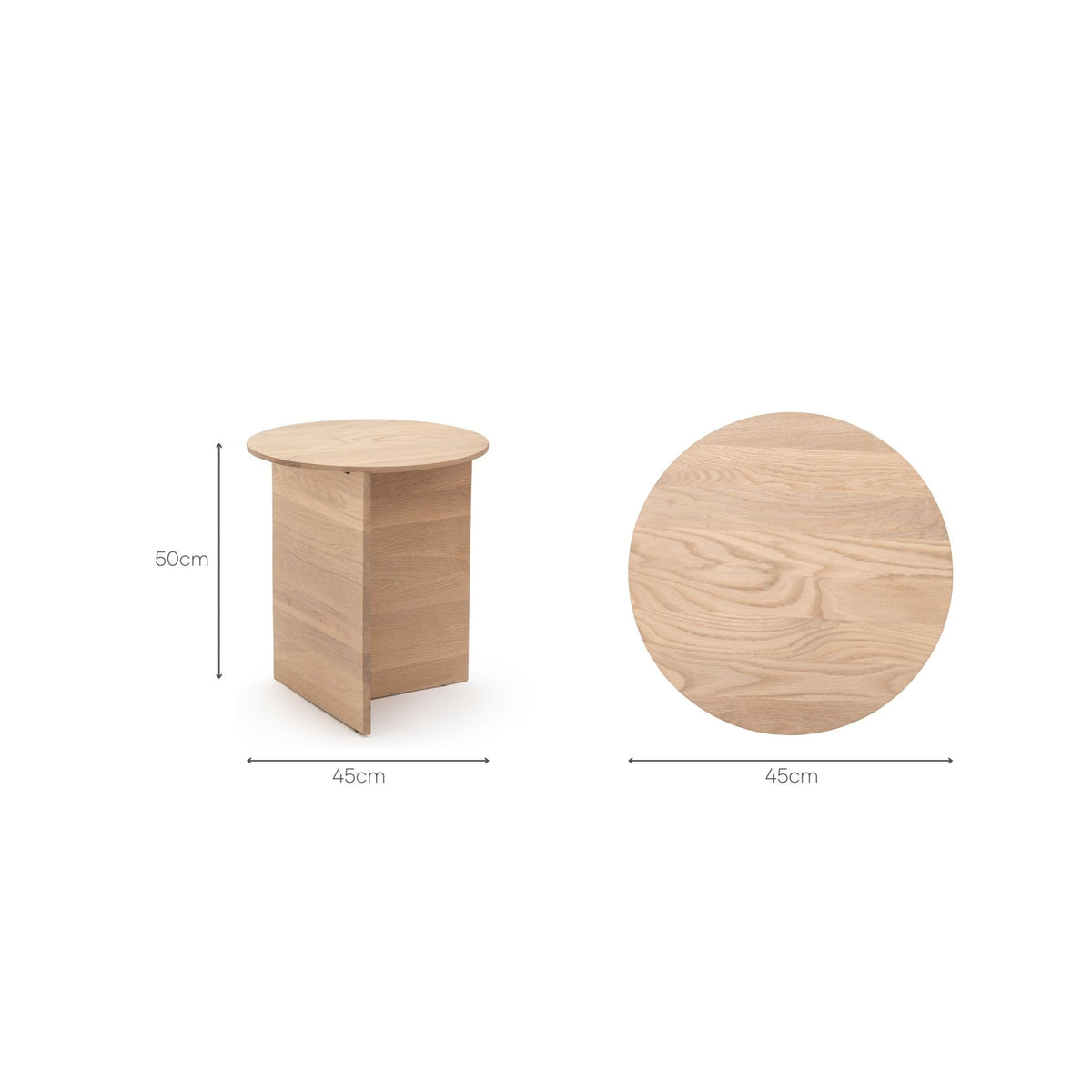 Jaunt Side Table - Blonde Oak - Side Tables Tolv Loom Collection Dubai