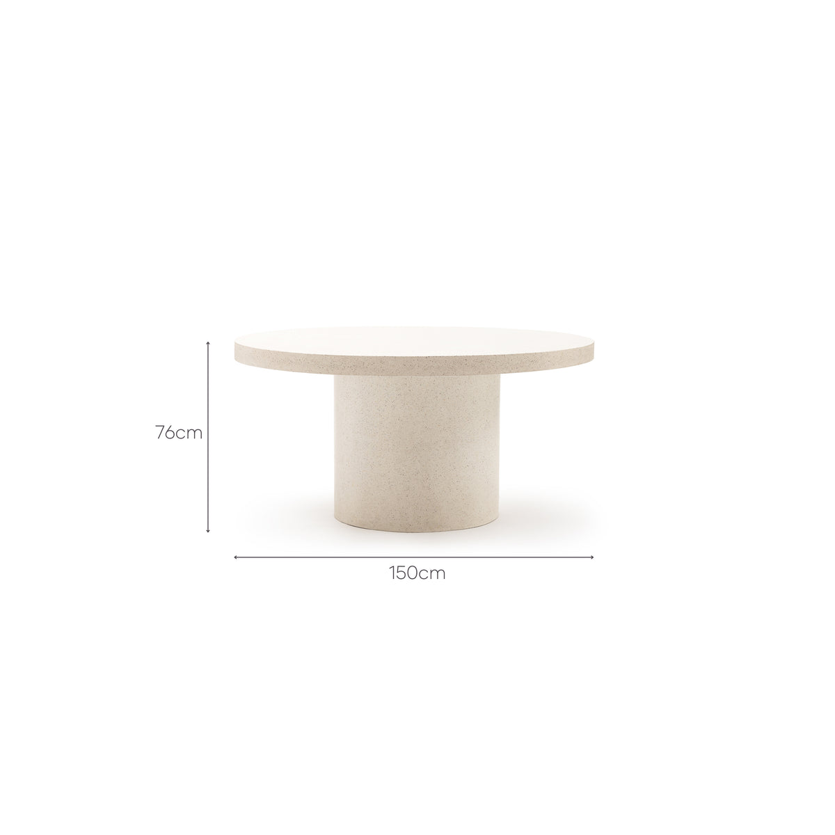 Sorento Round Dining Table - Sand