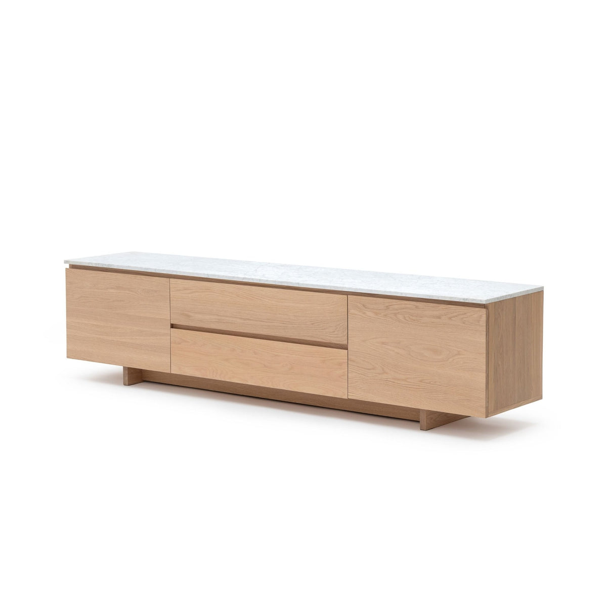 Kami 220 Entertainment Unit - Blonde Oak & Bianca Carrara - TV and Entertainment Units Tolv Loom Collection Dubai