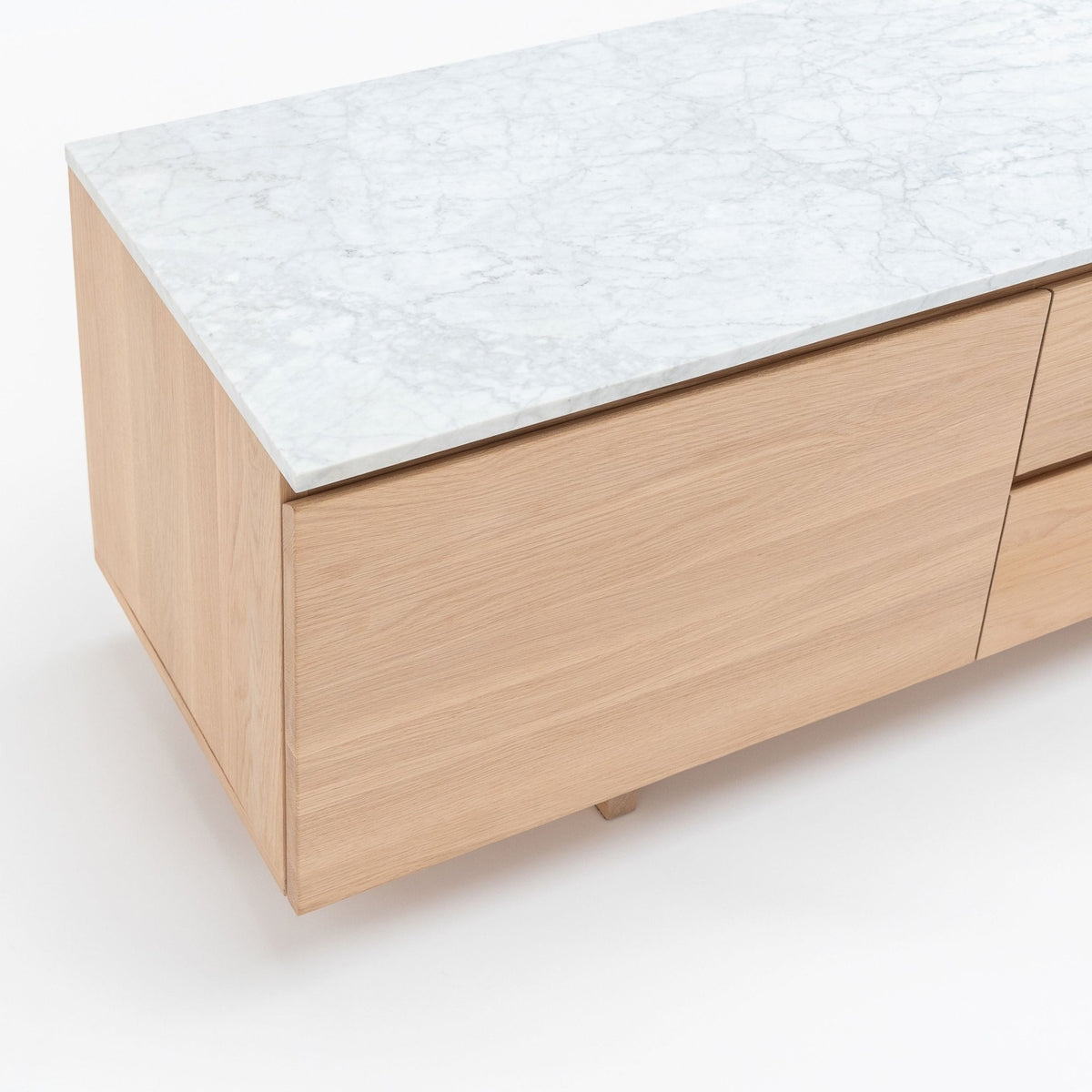 Kami 220 Entertainment Unit - Blonde Oak & Bianca Carrara - TV and Entertainment Units Tolv Loom Collection Dubai