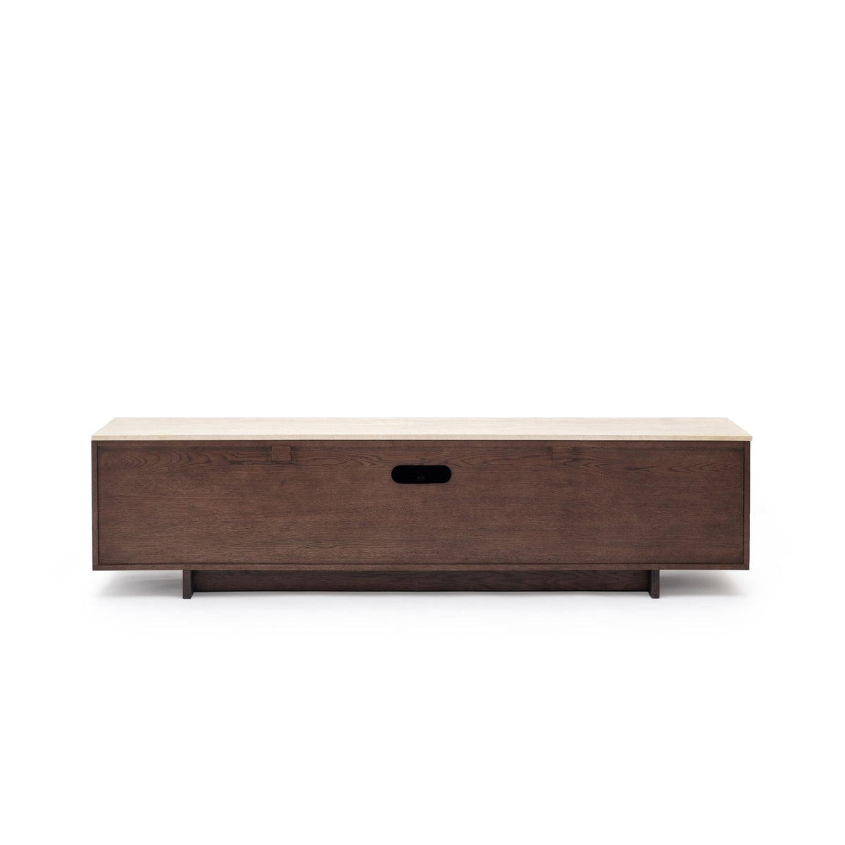 Kami 220 Entertainment Unit - Espresso Oak & Travertine - TV and Entertainment Units Tolv Loom Collection Dubai