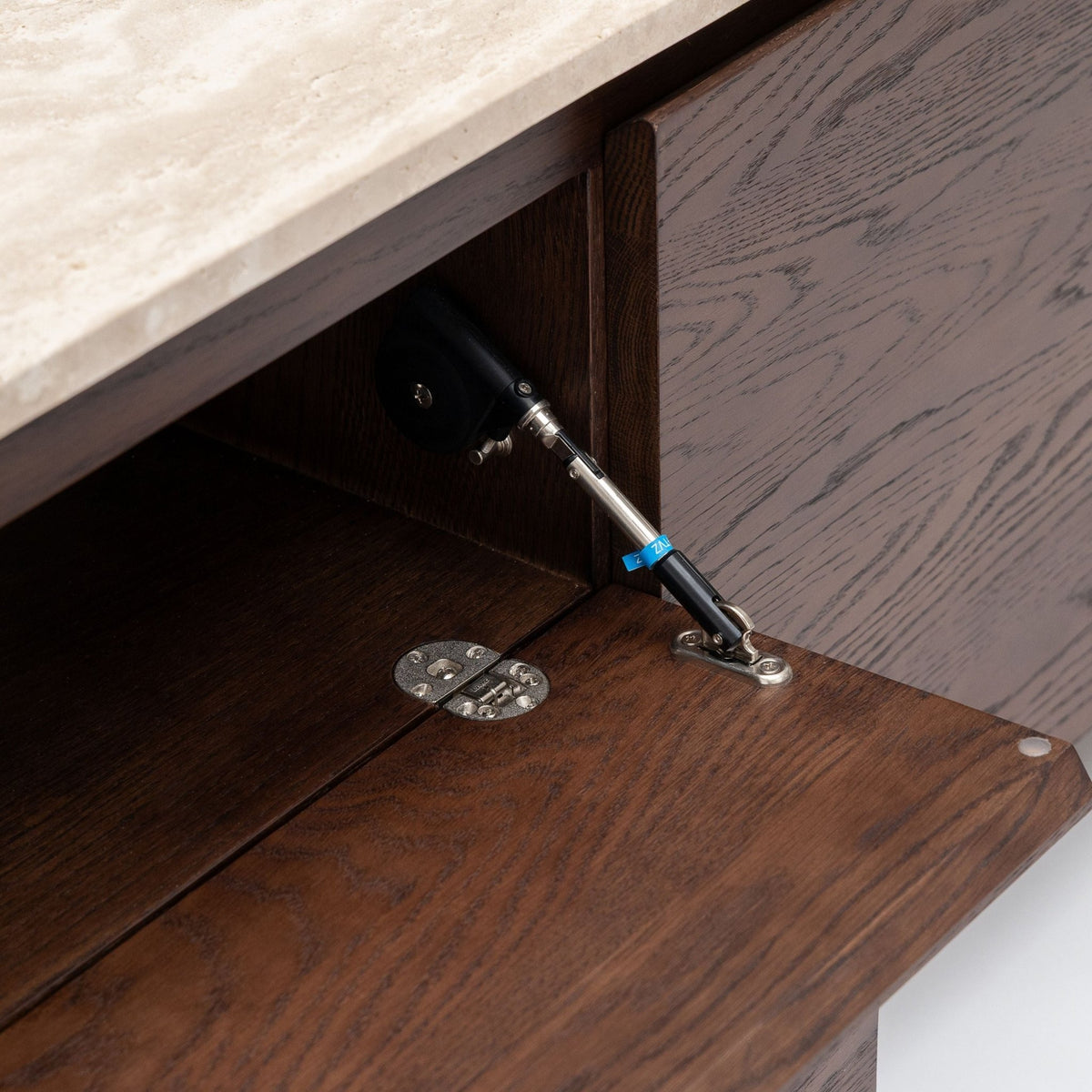 Kami 220 Entertainment Unit - Espresso Oak & Travertine - TV and Entertainment Units Tolv Loom Collection Dubai