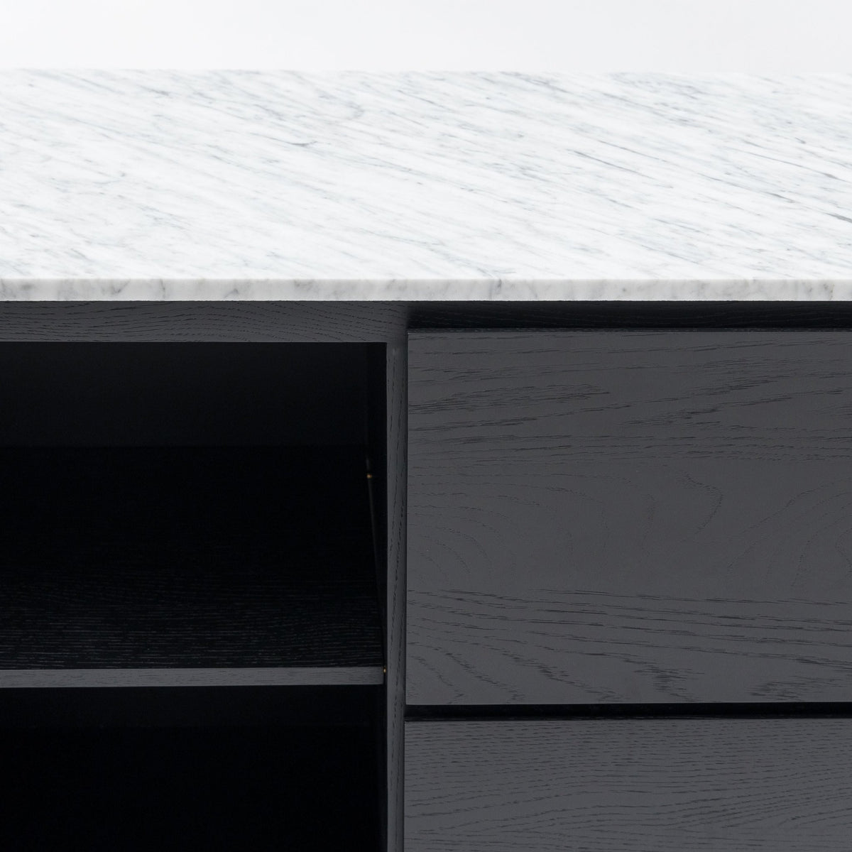 Kami 220 Sideboard - Black Oak & Bianca Carrara - Buffets & Sideboards Tolv Loom Collection Dubai