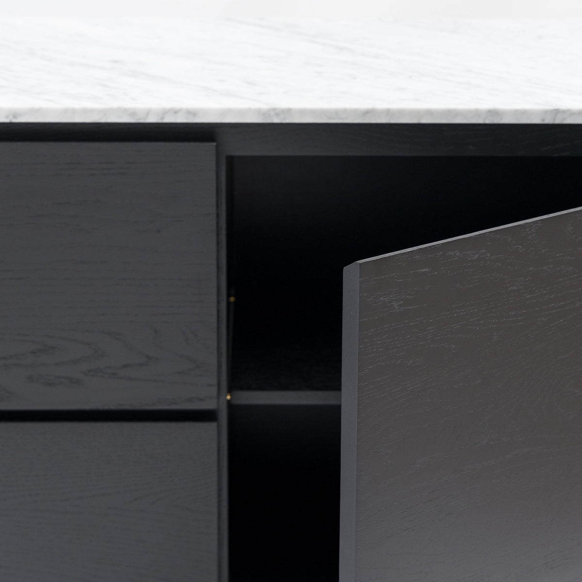 Kami 220 Sideboard - Black Oak & Bianca Carrara - Buffets & Sideboards Tolv Loom Collection Dubai