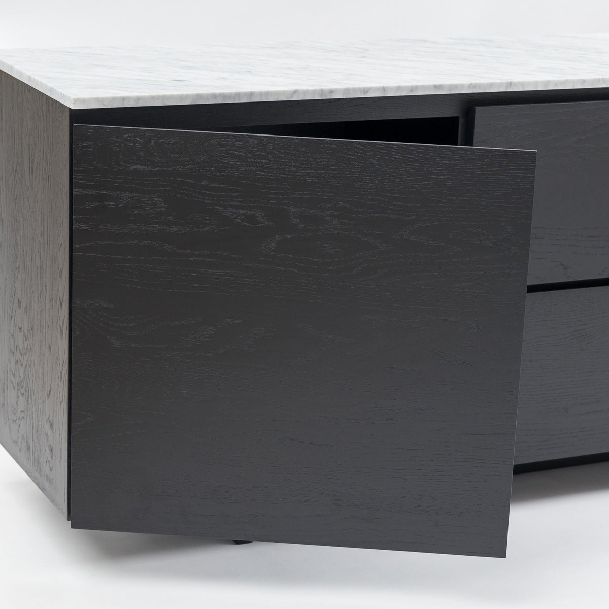 Kami 220 Sideboard - Black Oak & Bianca Carrara - Buffets & Sideboards Tolv Loom Collection Dubai