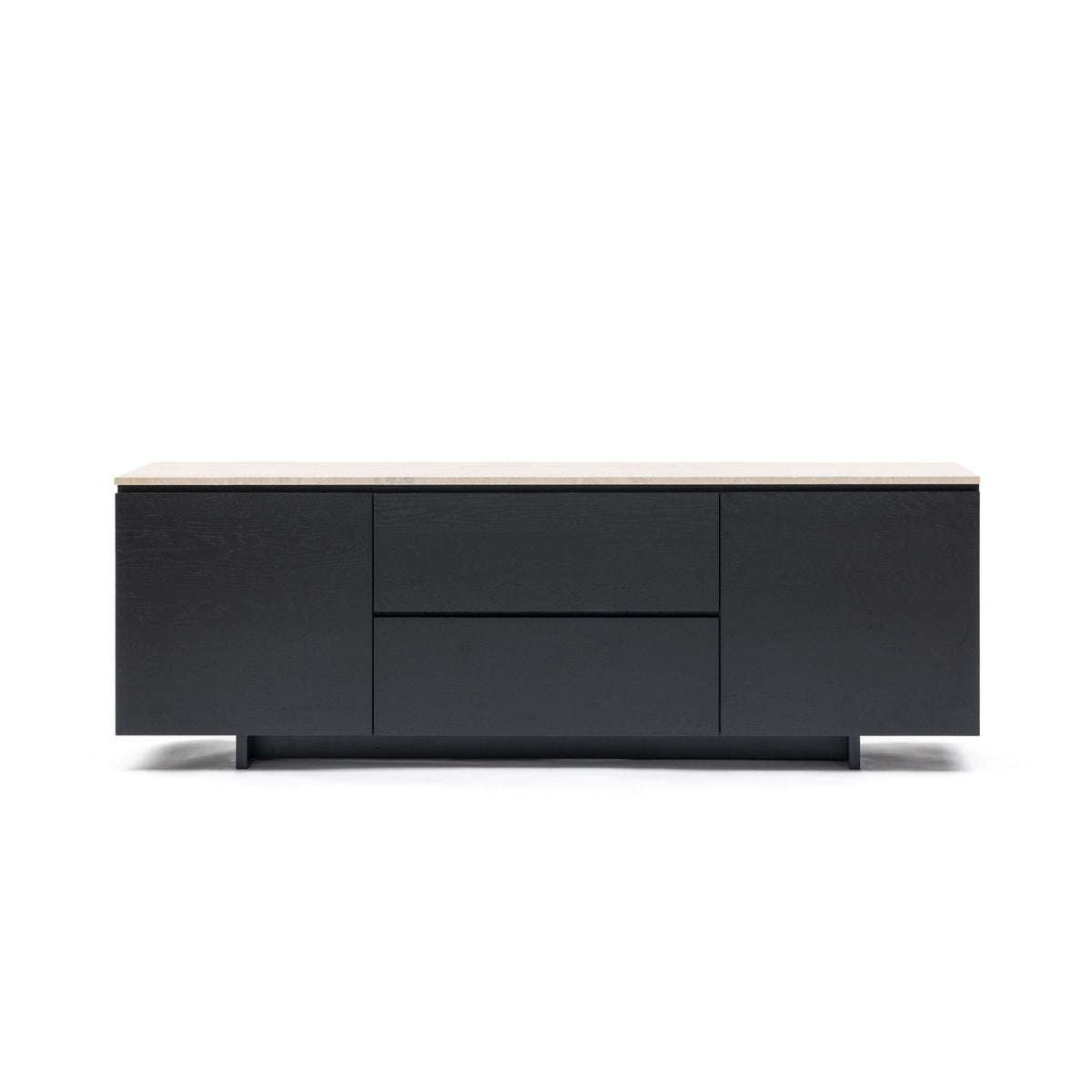 Kami 220 Sideboard - Black Oak & Travertine - Buffets & Sideboards Tolv Loom Collection Dubai