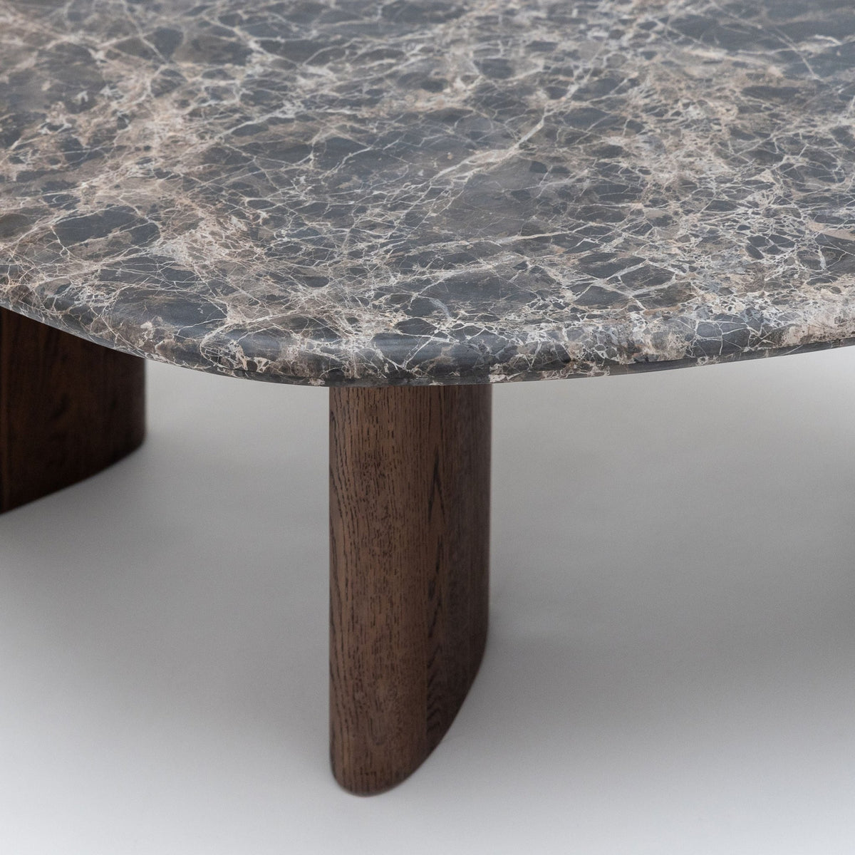 Kora Coffee Table High - Dark Emperador & Espresso Oak - Coffee Tables Natadora Loom Collection Dubai