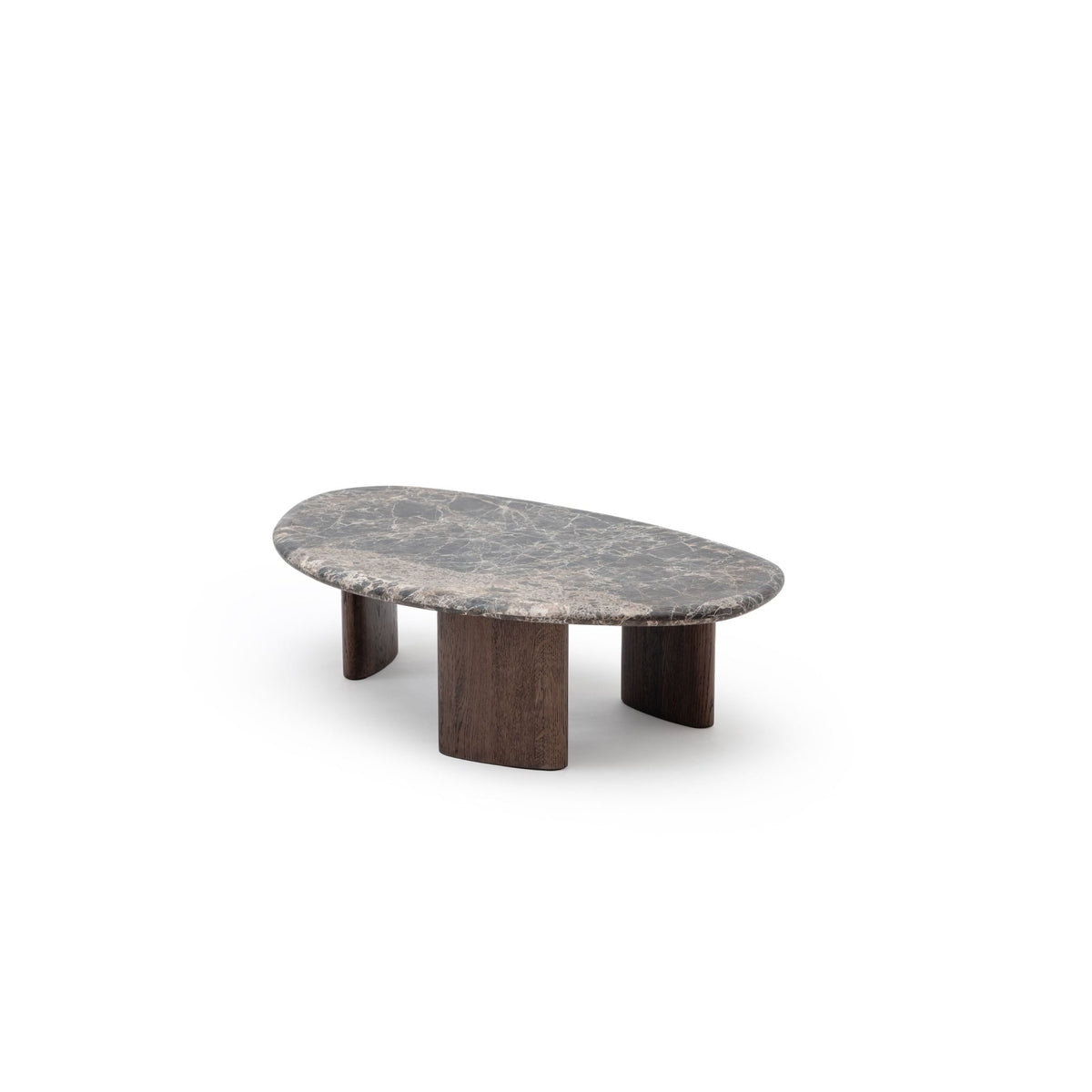 Kora Coffee Table Low - Dark Emperador & Espresso Oak - Coffee Tables Natadora Loom Collection Dubai