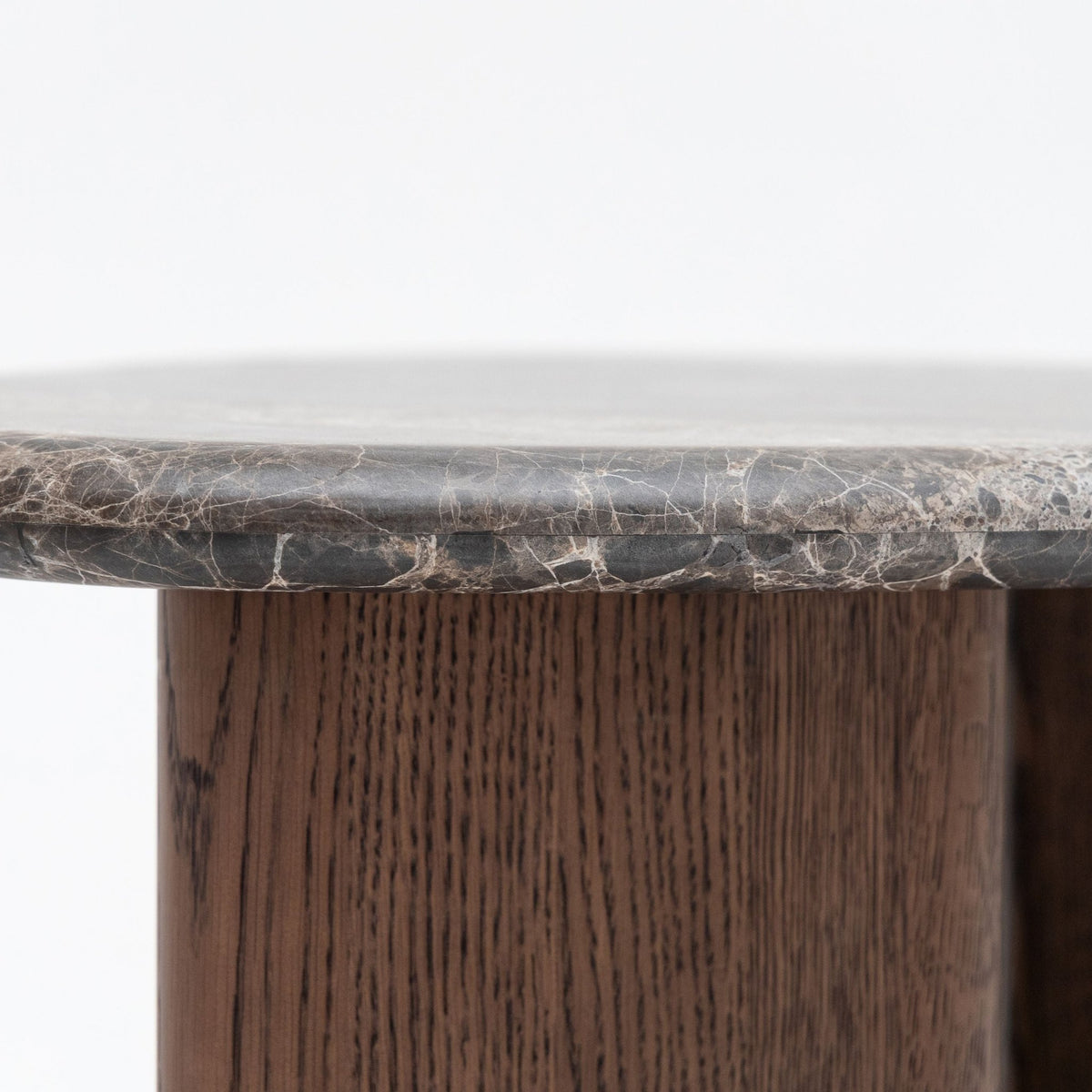 Kora Coffee Table Medium - Dark Emperador & Espresso Oak - Coffee Tables Natadora Loom Collection Dubai