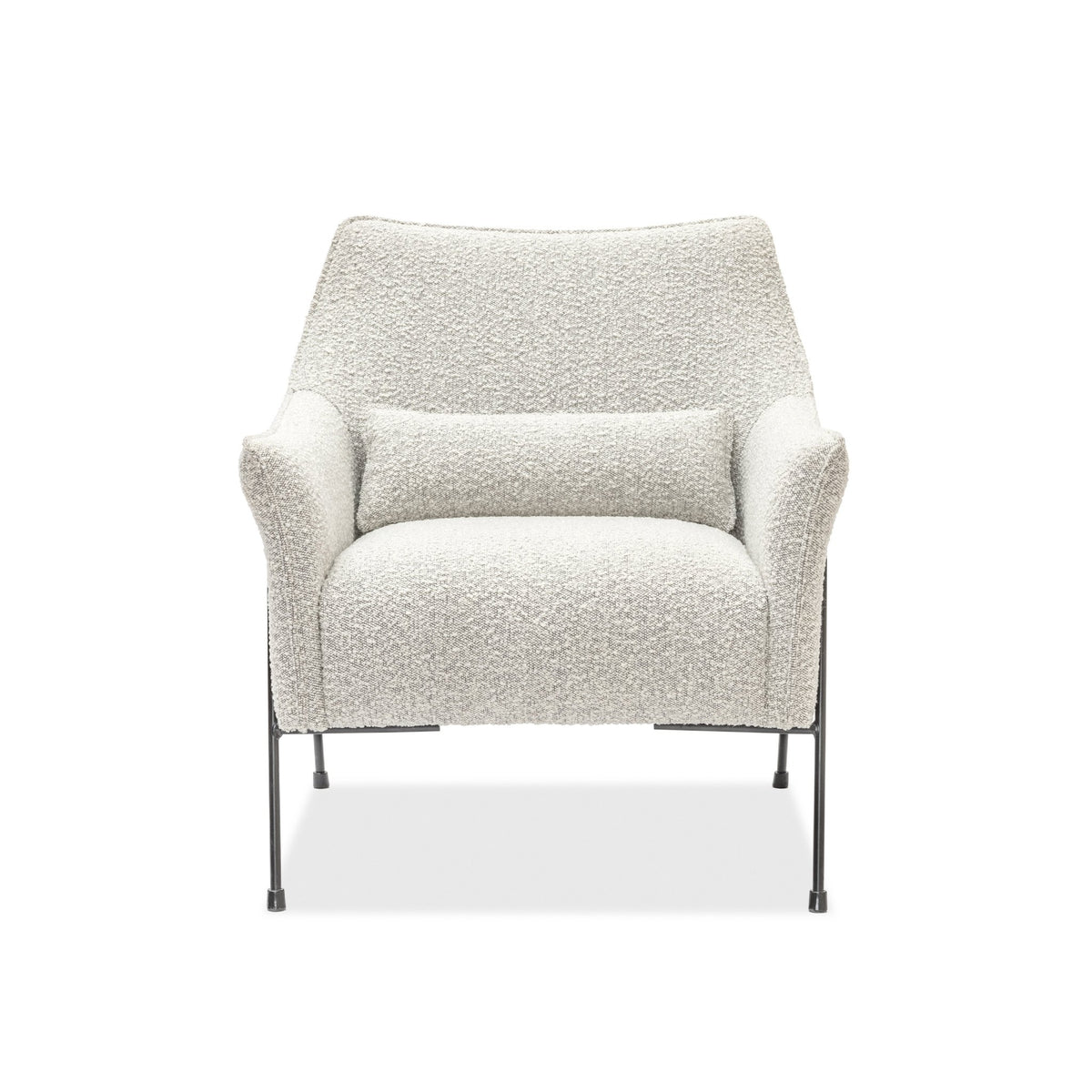 Kubik Accent Chair - Salt & Pepper Boucle