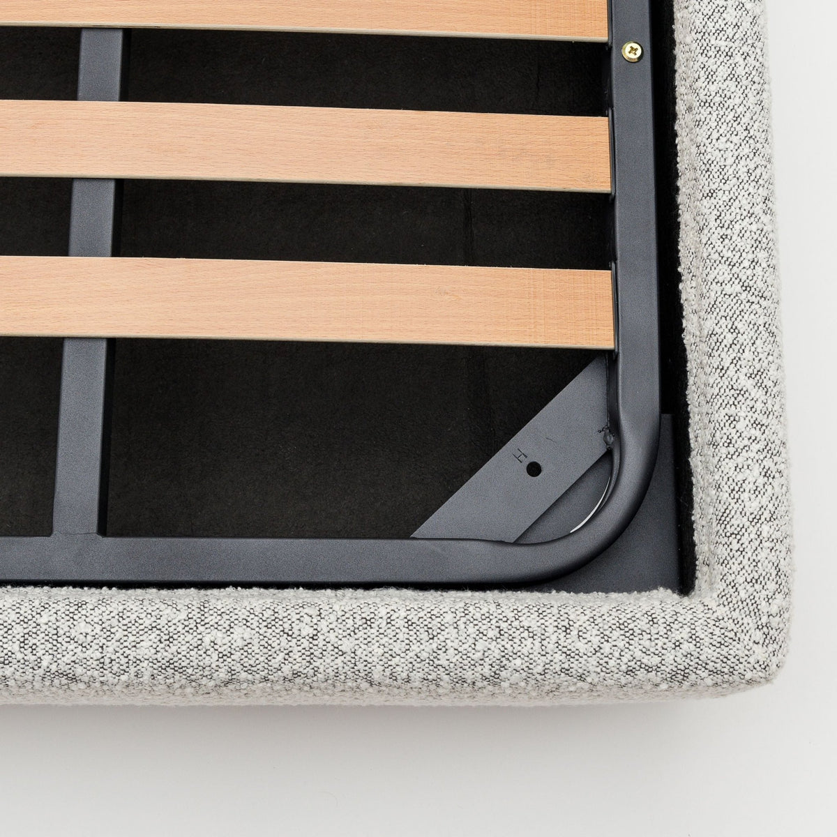 Lorenzo Bed With Storage - Salt & Pepper - Beds Loom Collection Loom Collection Dubai