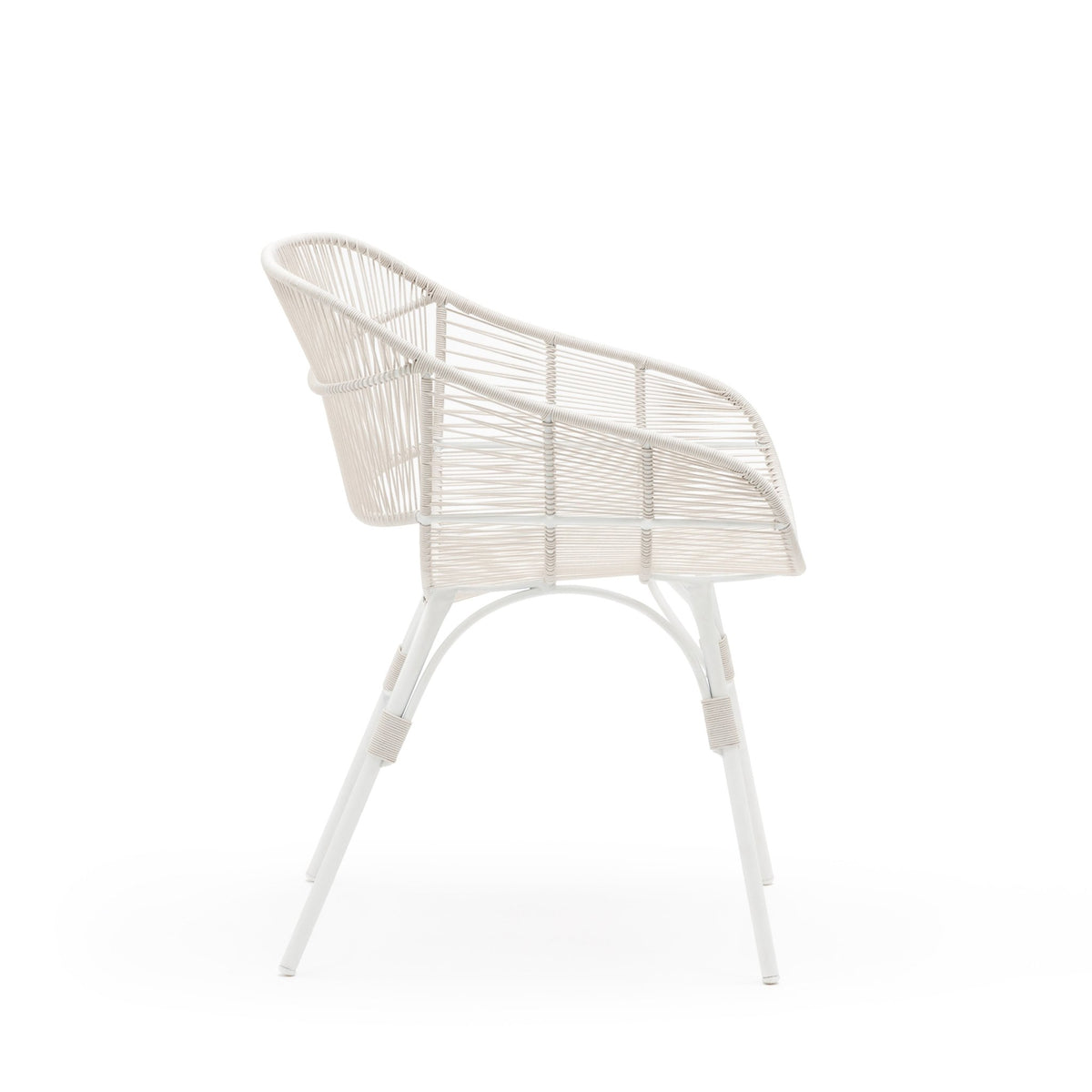 Marina Dining Armchair - Stonewhite & Chalk