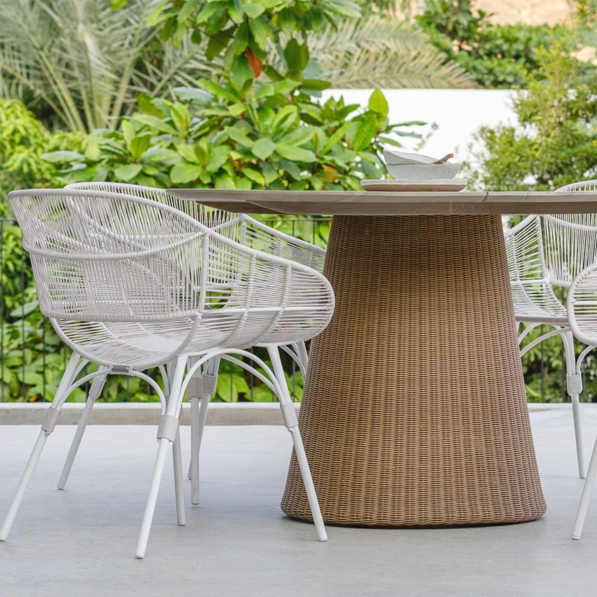 Marina Dining Armchair - Stonewhite & Chalk
