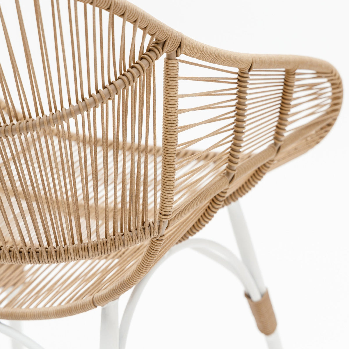Marina Dining Armchair - Stonewhite & Natural