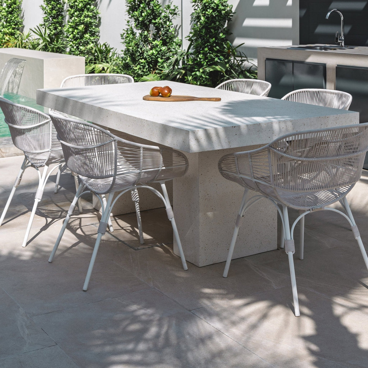 Marina Lounge Chair - Stonewhite Chalk