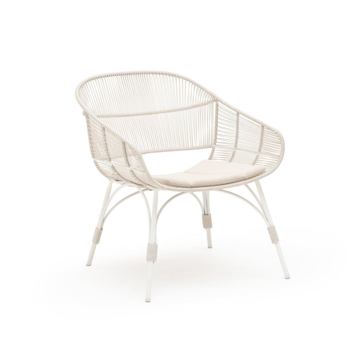 Marina Lounge Chair - Stonewhite Chalk