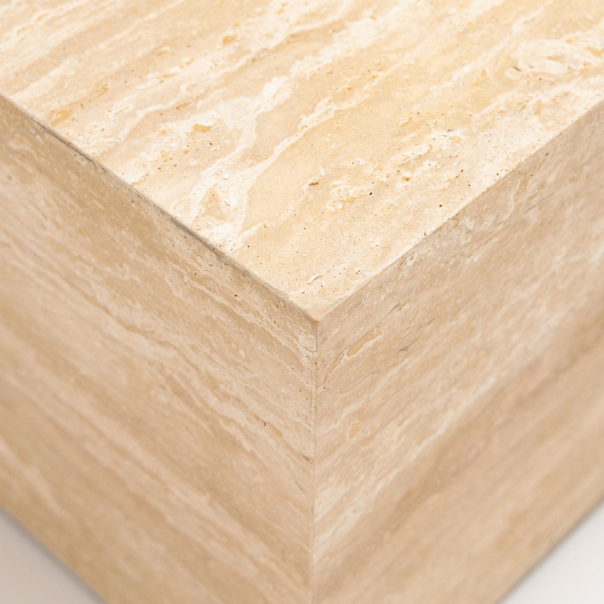 Marlowe Coffee Table - Travertine - Coffee Tables Loom Collection Loom Collection Dubai