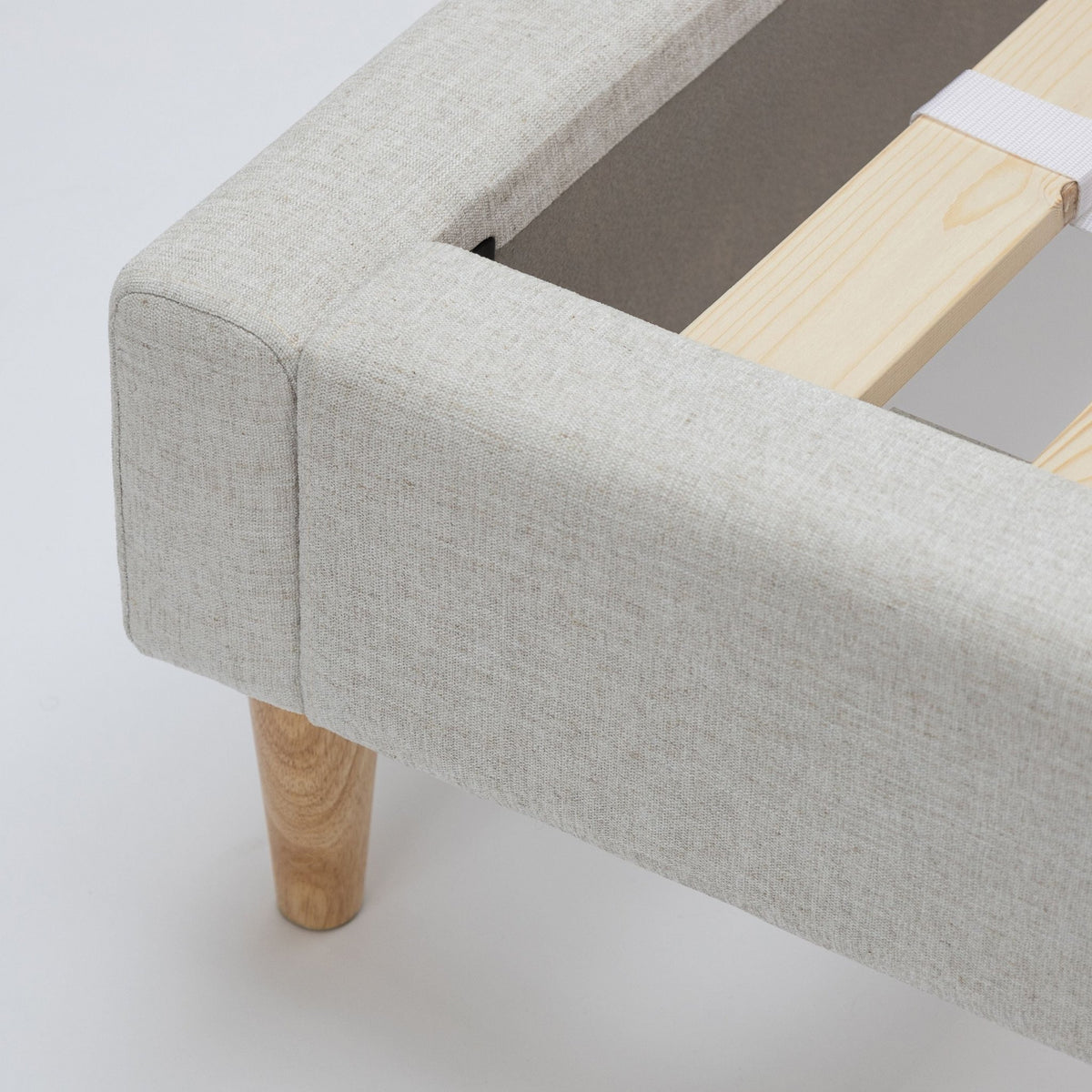 Martina Standard Bed - Beige - Beds Loom Collection Loom Collection Dubai