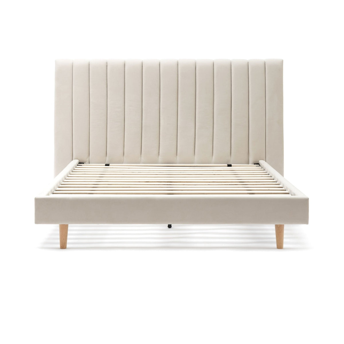 Martina Standard Bed - Beige - Beds Loom Collection Loom Collection Dubai