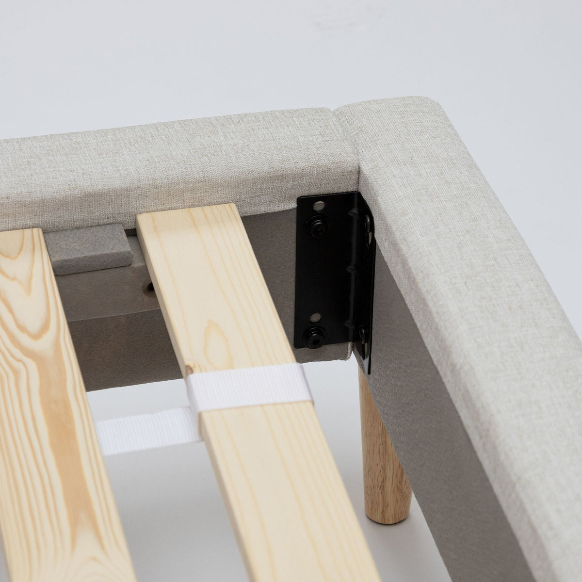 Martina Standard Bed - Beige - Beds Loom Collection Loom Collection Dubai