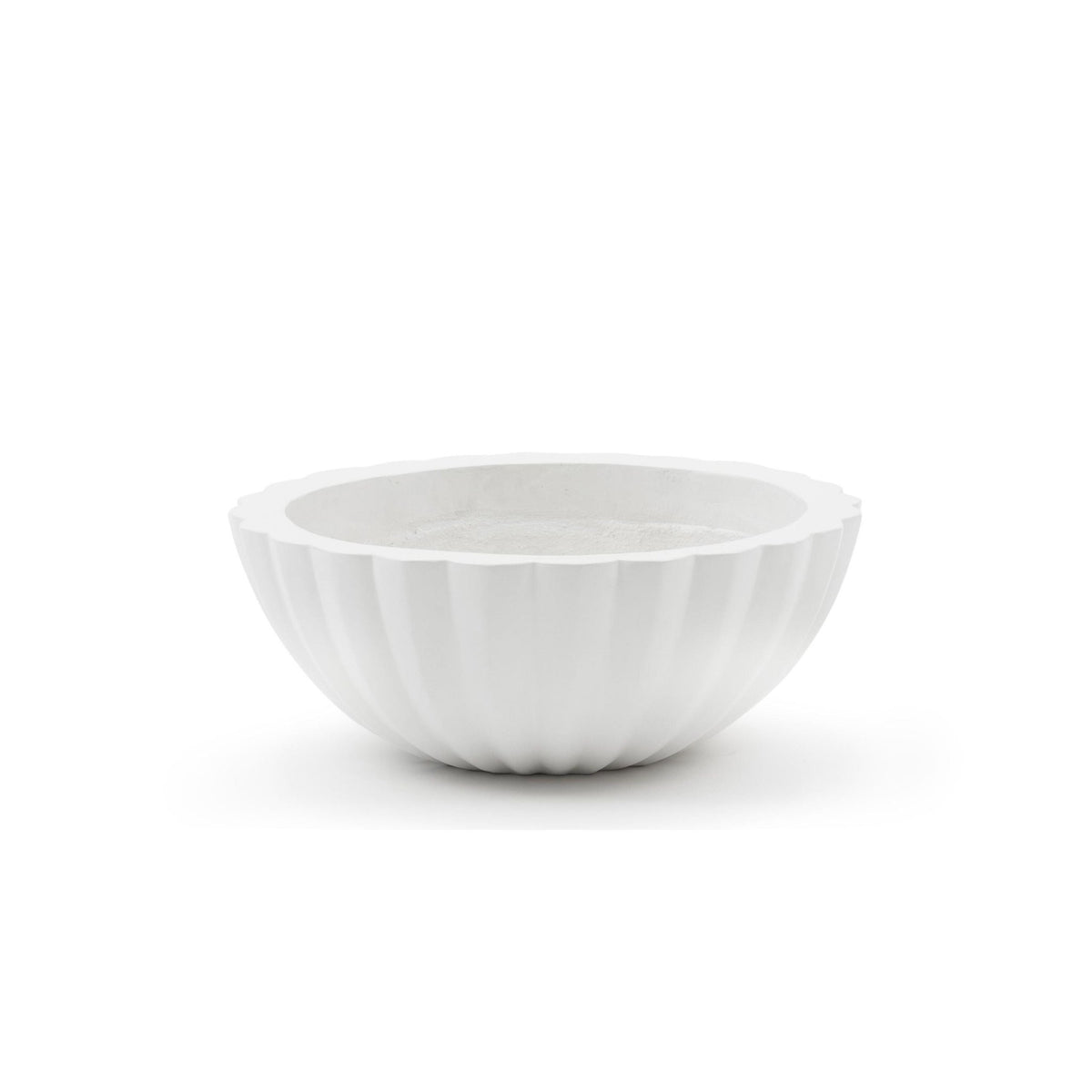 Maven Low Bowl 70 - Chalk - Pots & Planters Loom Collection Loom Collection Dubai