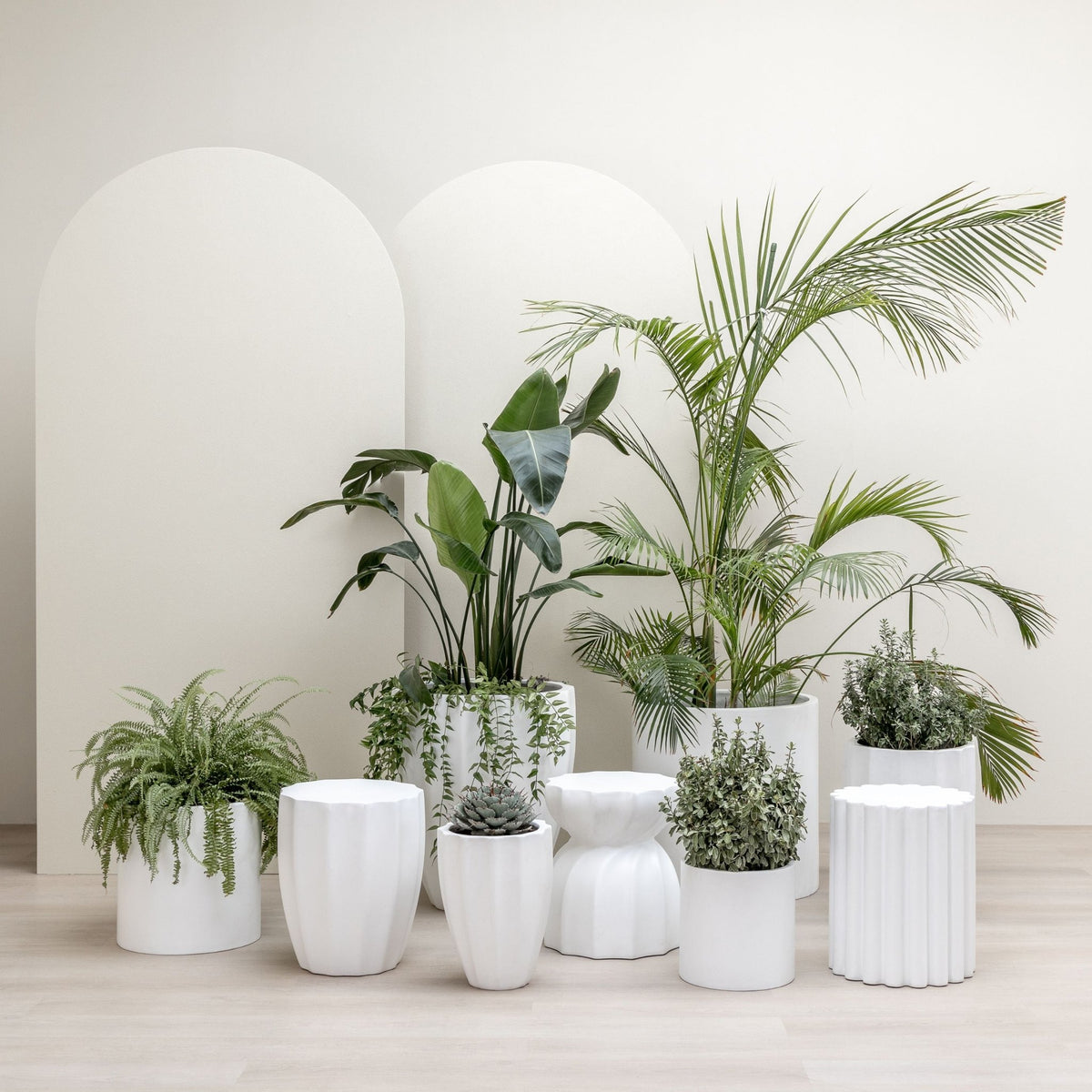 Maven Planter - Chalk - Loom Collection Loom Collection Dubai