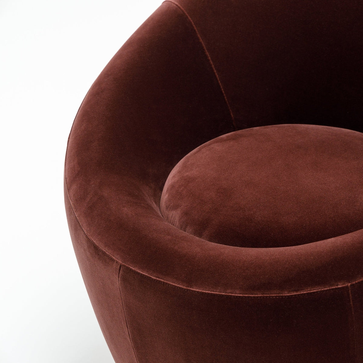 Meg Swivel Chair - Burgundy