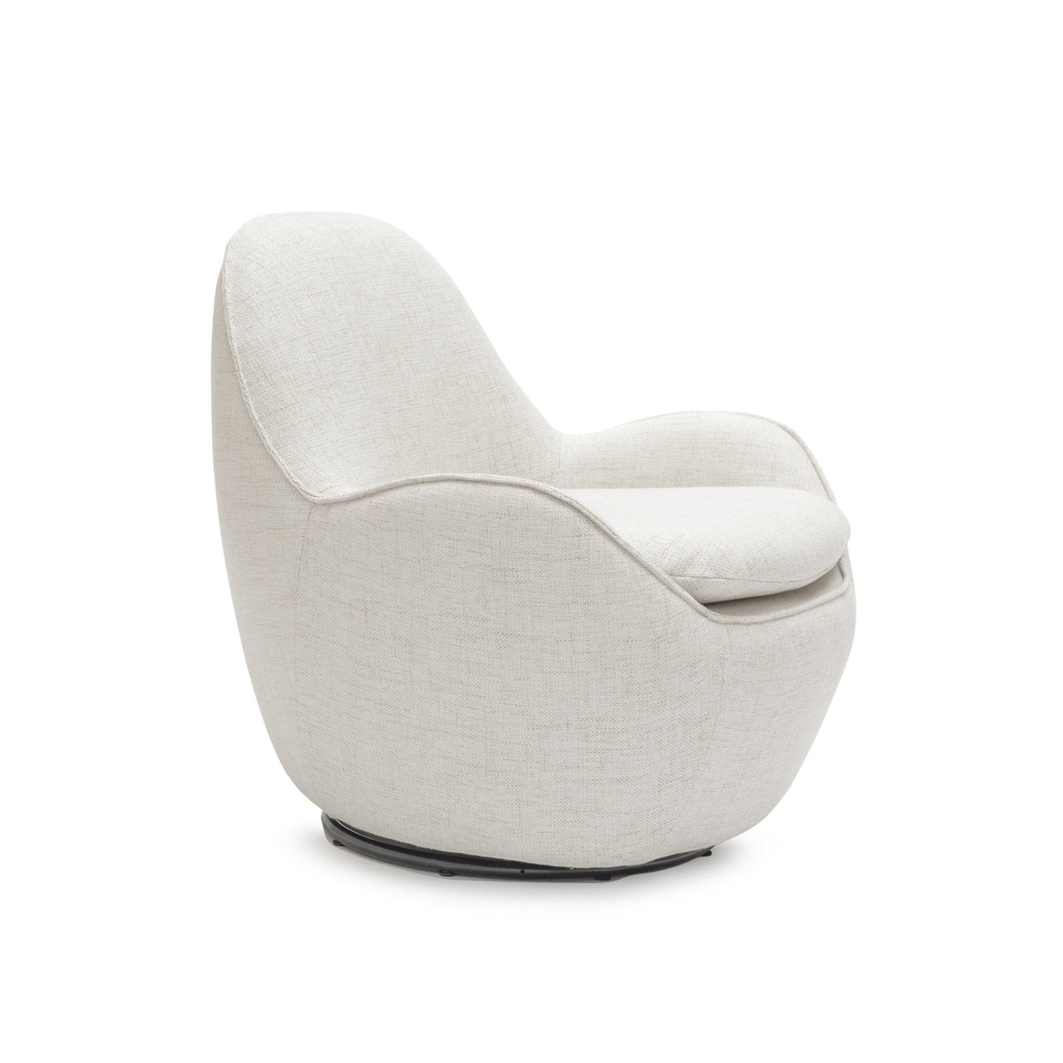 Moby Swivel Accent Chair - Beige