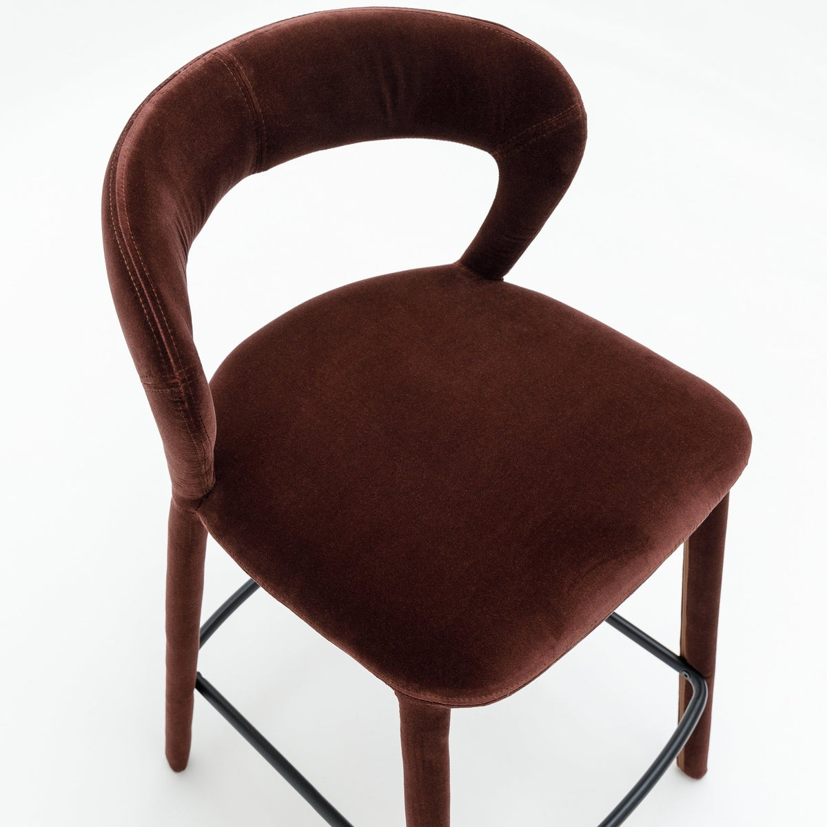 Monaco Counter Chair - Burgundy