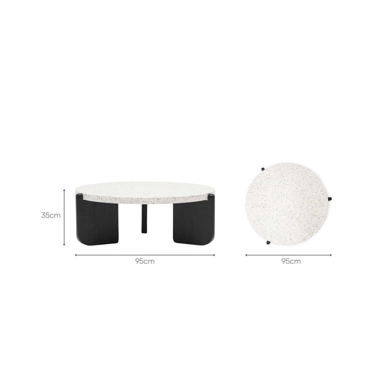 Native Coffee Table - Nougat & Black Oak - Coffee Tables Tolv Loom Collection Dubai