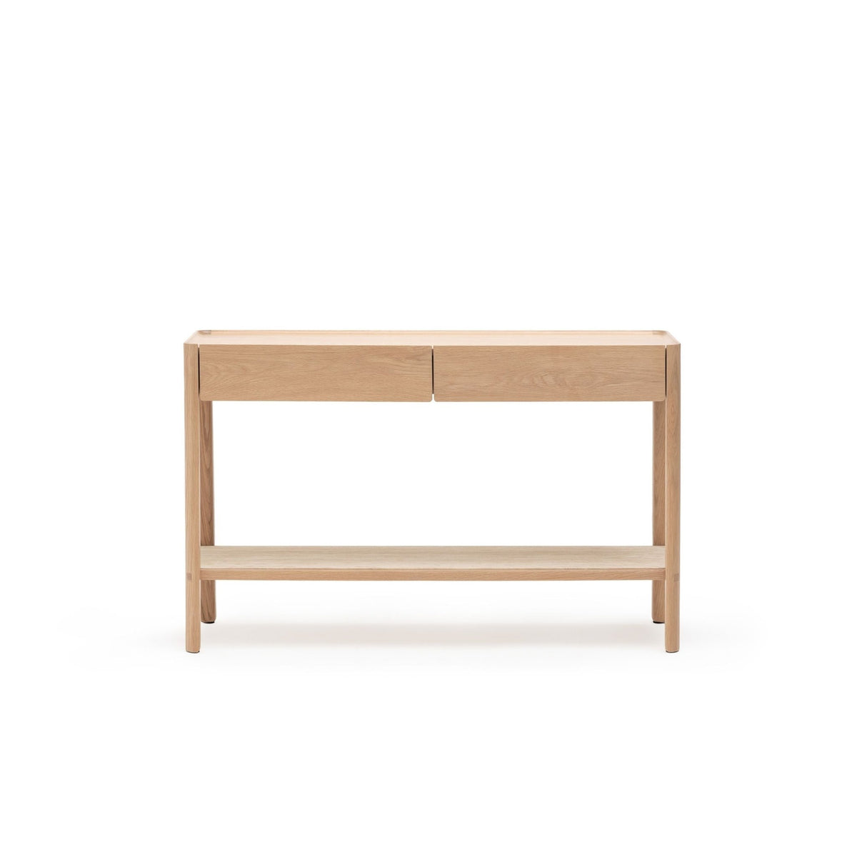 Nell Console - Blonde Oak & Travertine - Tolv Loom Collection Dubai