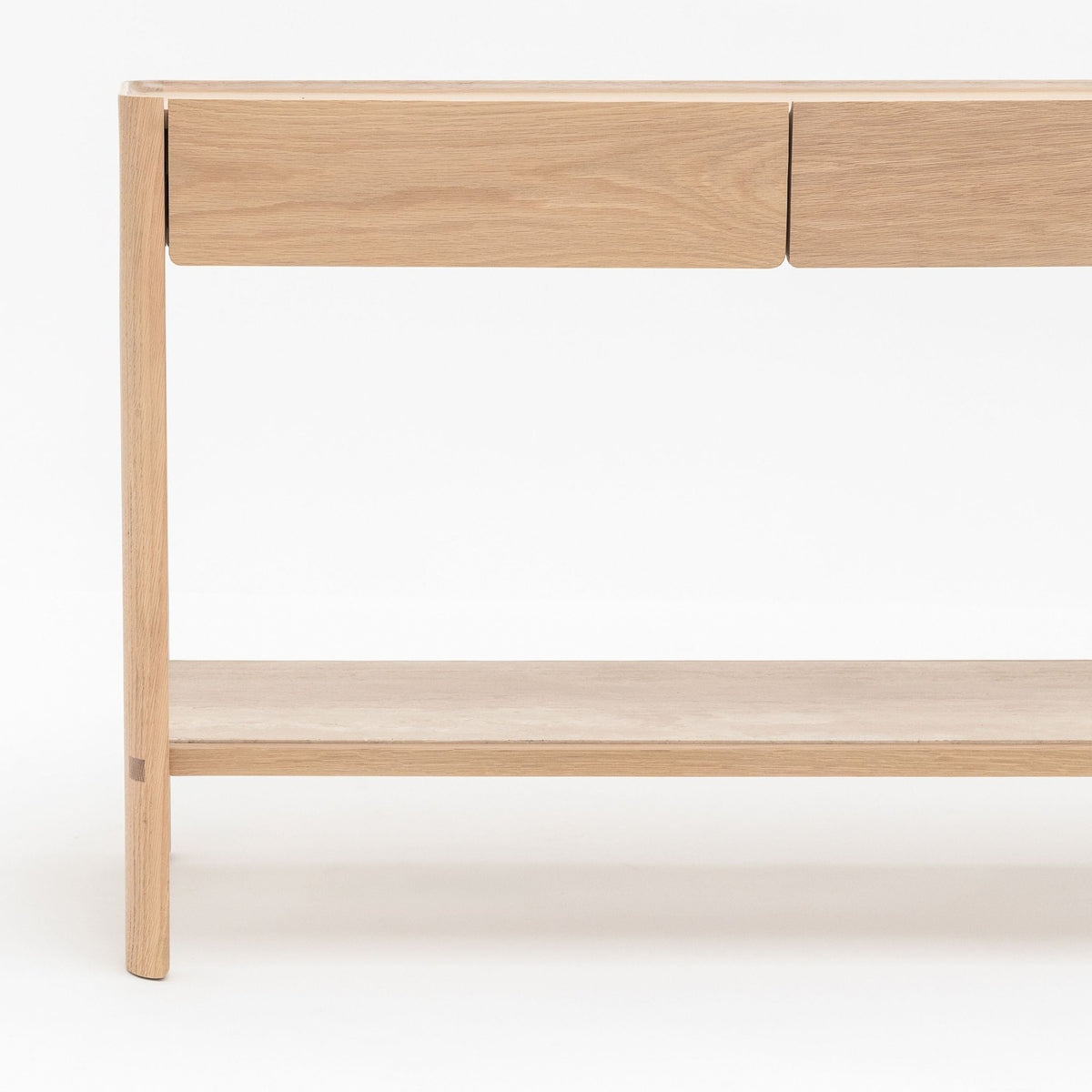 Nell Console - Blonde Oak & Travertine - Tolv Loom Collection Dubai