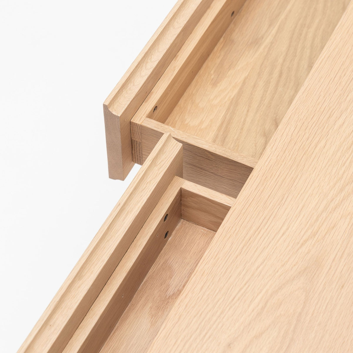 Nell Console - Blonde Oak & Travertine - Tolv Loom Collection Dubai