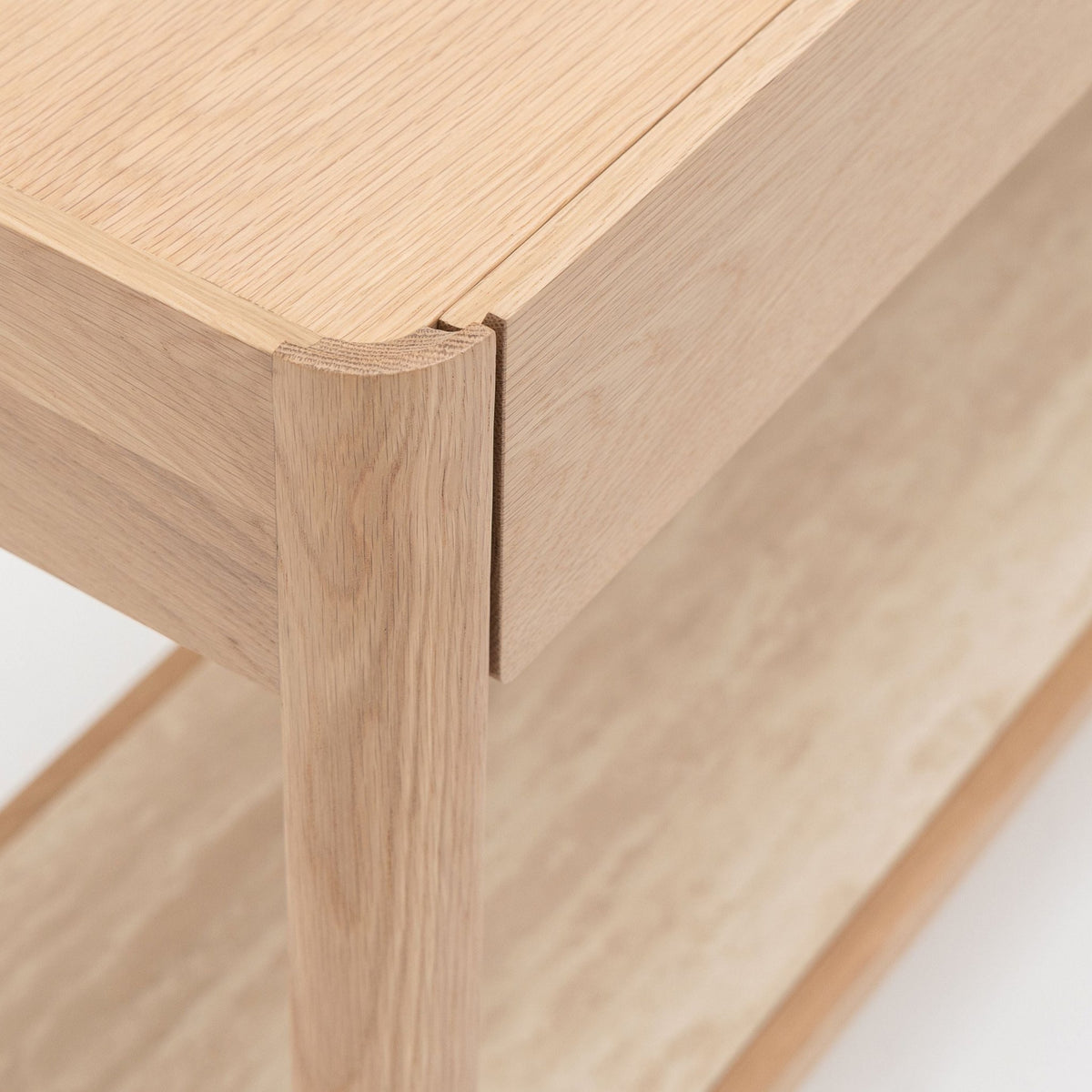 Nell Console - Blonde Oak & Travertine - Tolv Loom Collection Dubai
