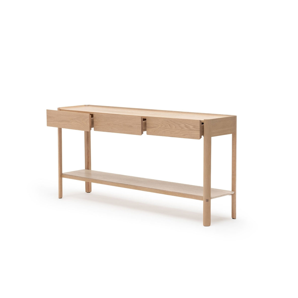Nell Console - Blonde Oak & Travertine - Tolv Loom Collection Dubai