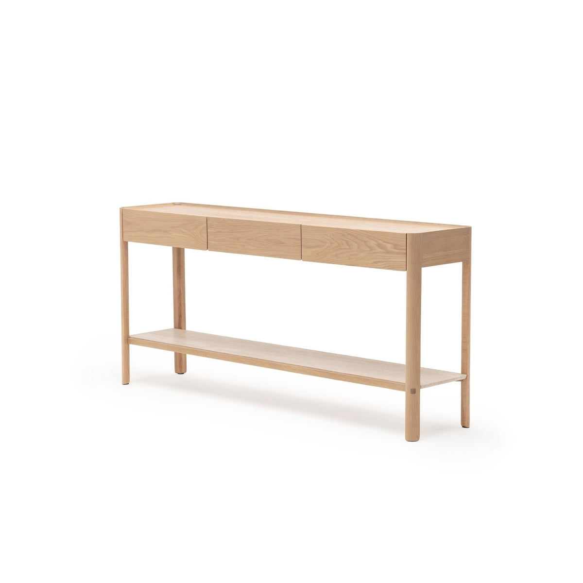 Nell Console - Blonde Oak & Travertine - Tolv Loom Collection Dubai