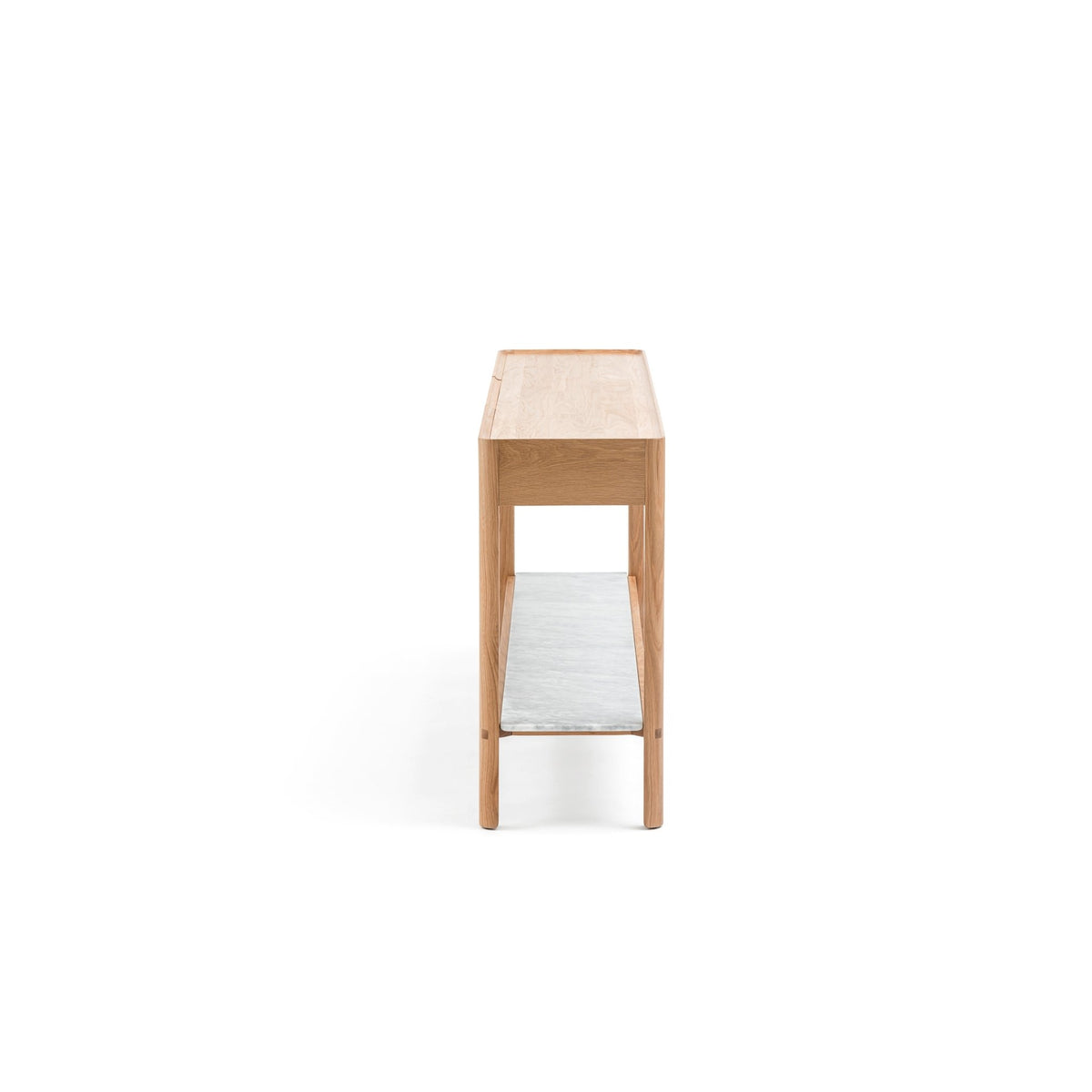 Nell Console - Light Oak & Bianca Carrara