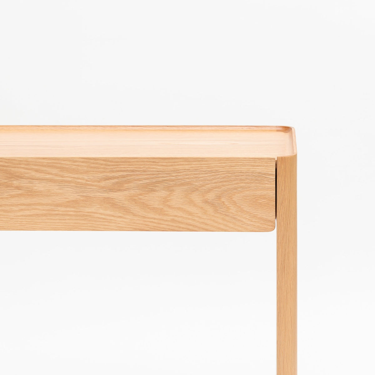 Nell Console - Light Oak & Bianca Carrara