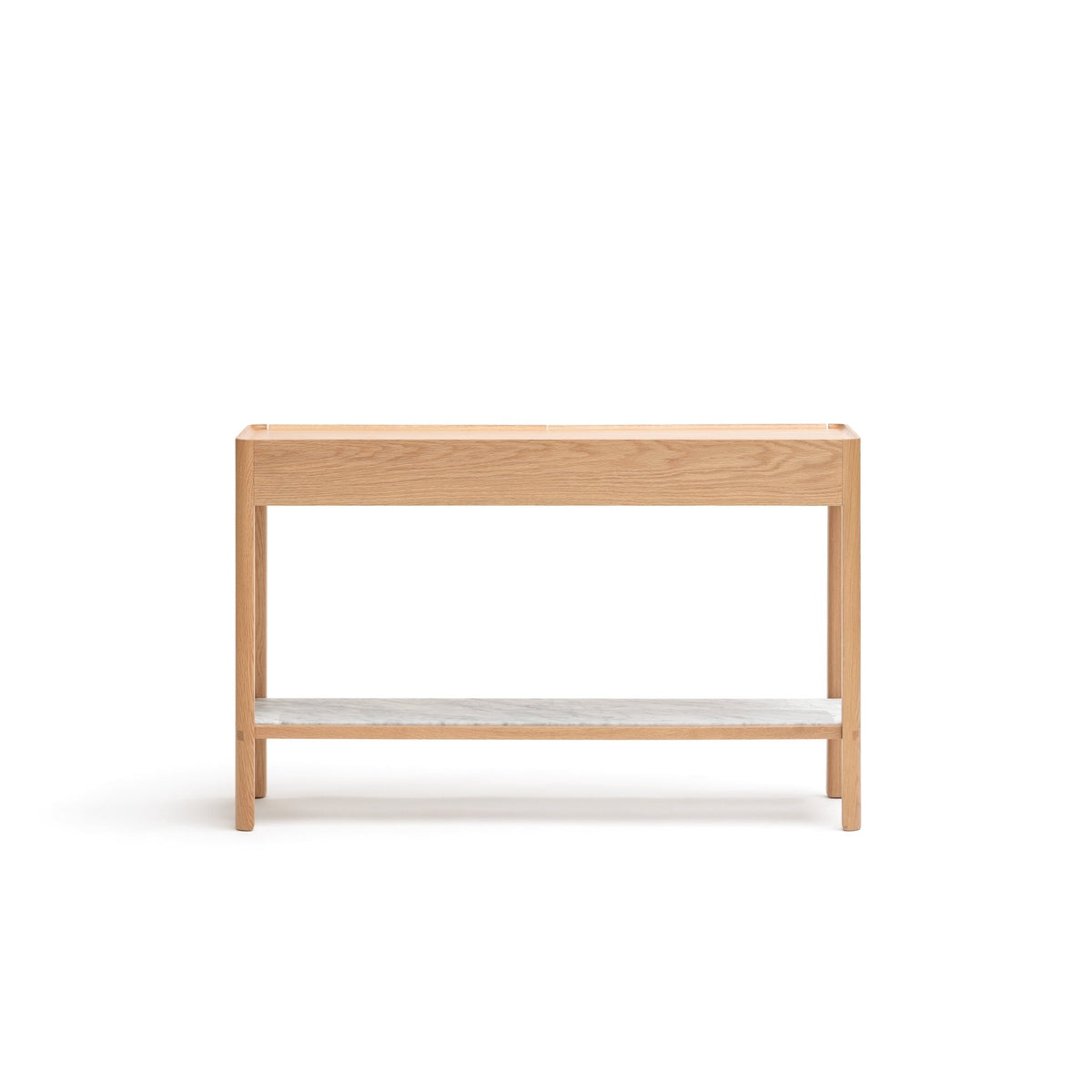 Nell Console - Light Oak & Bianca Carrara
