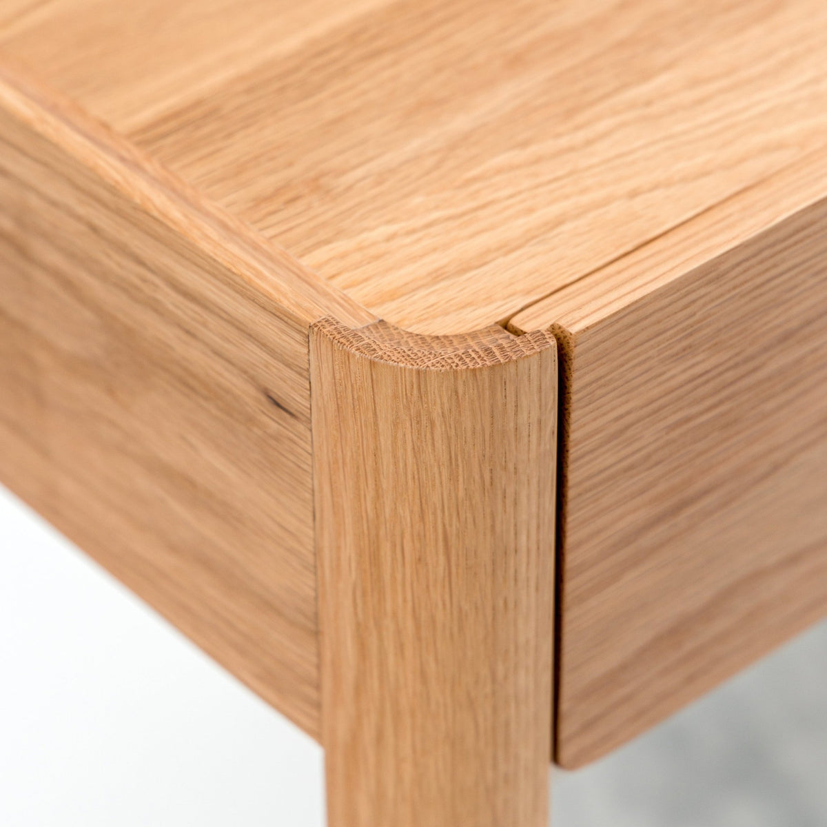 Nell Console - Light Oak & Bianca Carrara