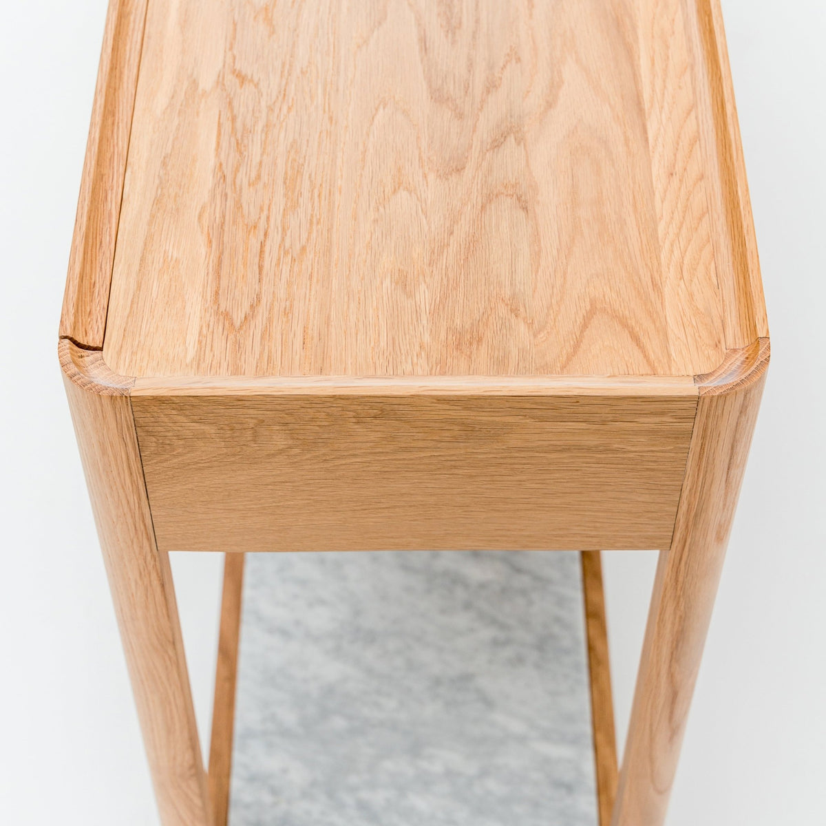 Nell Console - Light Oak & Bianca Carrara