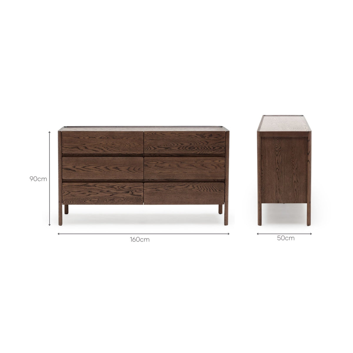 Nell Dresser - Espresso Oak - Buffets & Sideboards Tolv Loom Collection Dubai