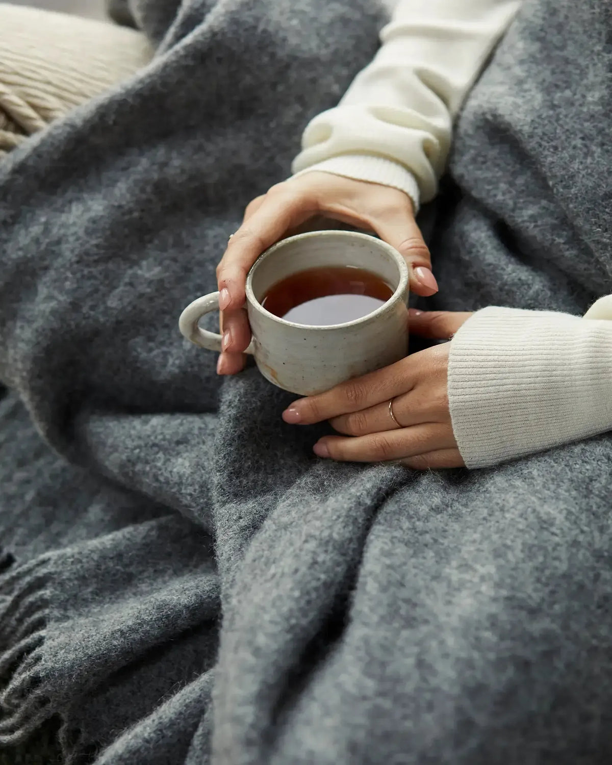 Nevis Throw - Charcoal