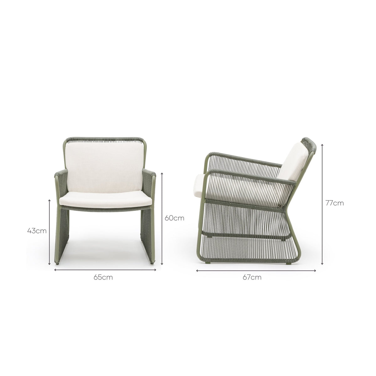 Noah Lounge Chair - Moss