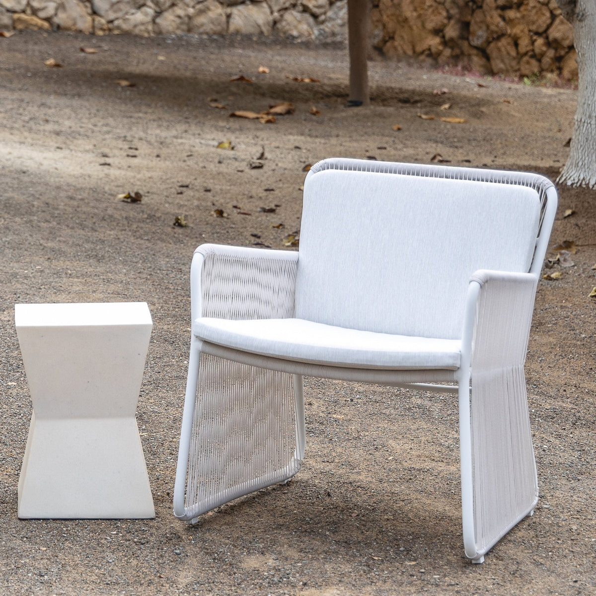 Noah Lounge Chair - Stonewhite