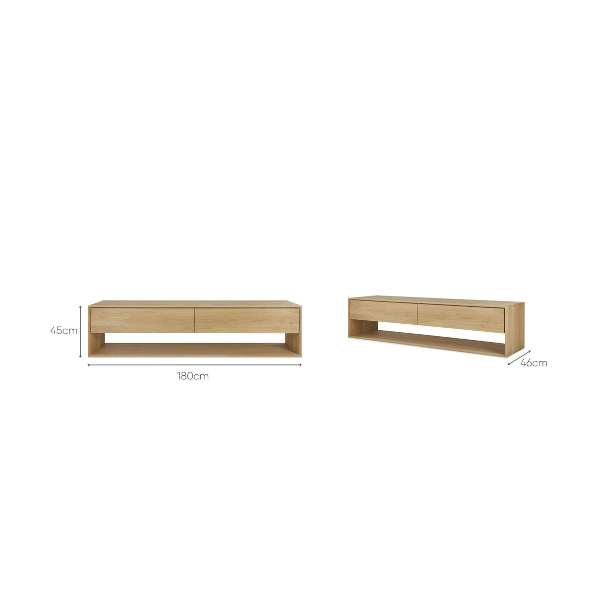 Nordic TV Cupboard - TV and Entertainment Units Ethnicraft Loom Collection Dubai