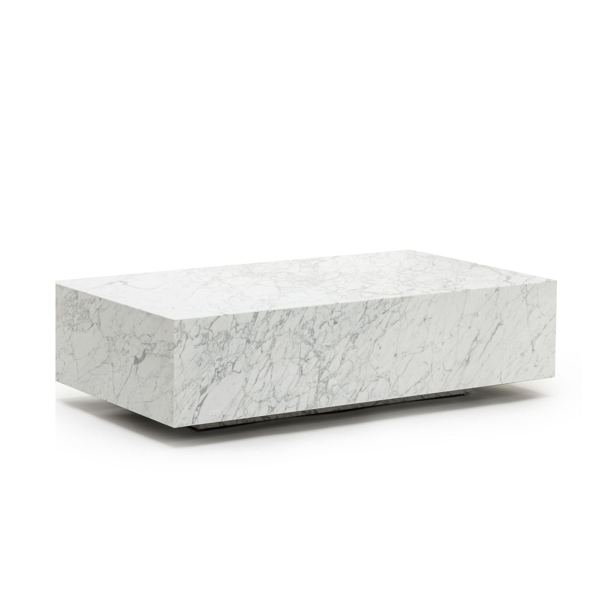 Nuba Rectangular Coffee Table - Bianca Carrara - Coffee Tables Loom Collection Loom Collection Dubai