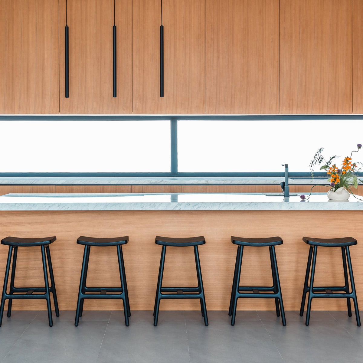 Odd Counter Stool - Black Oak