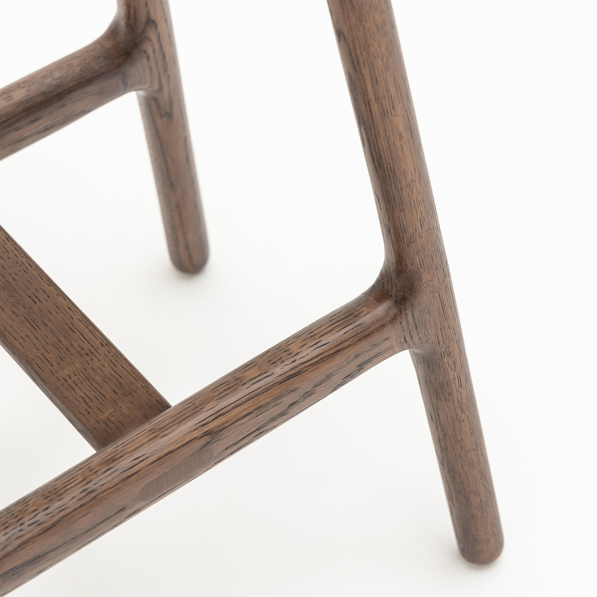 Odd Counter Stool - Espresso Oak & Montana Anvil Leather