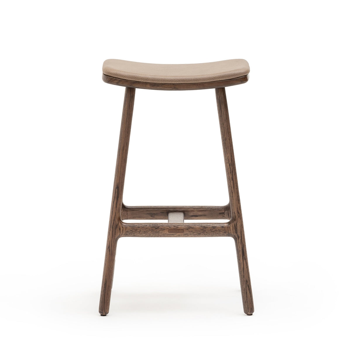 Odd Counter Stool - Espresso Oak & Montana Anvil Leather